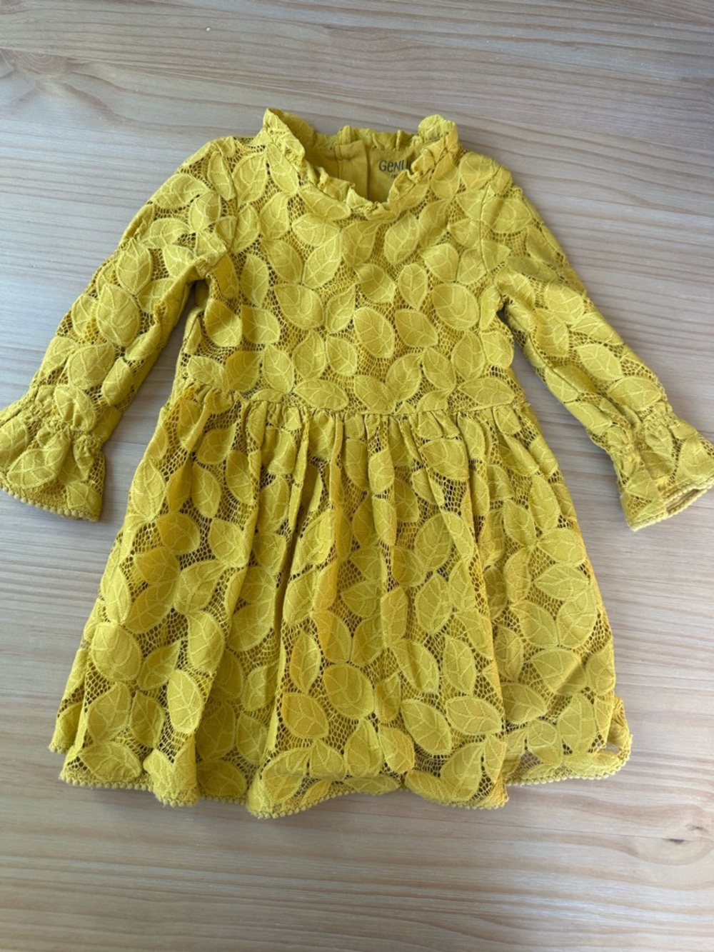 OshKosh B'gosh Girls' Sunshine Yellow Lace Party Dress